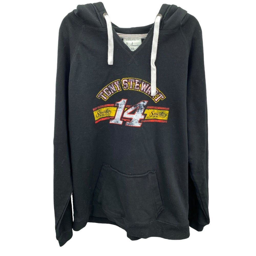 NASCAR Tony Stewart #14 Hoodie XXL‎ J. America Pocket V Neck